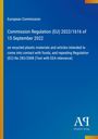 Text über EU-Verordnung zu recyceltem Plastik, Datum 15. September 2022. Blaues Design mit Verlagslogo unten rechts.