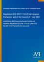 Regulation (EU) 2021/1153, Connecting Europe Facility, repealing Regulations (EU) No 1316/2013, (EU) No 283/2014. Blaues Layout.