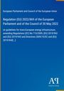 Titel in Weiß auf Blau: Regulation (EU) 2022/869 zur trans-europäischen Energieinfrastruktur. Unten rechts ein Logo, "AR Antiphon Verlag".