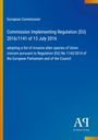 Text der Europäischen Kommission zu invasiven Arten, Datum 13. Juli 2016. Blaue Hintergründe, Logo Antiphon Verlag.