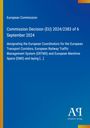 European Commission Entscheidungen, Titel "Commission Decision (EU) 2024/2383" mit Fokus auf europäische Verkehrskoordination.