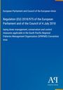 Regulation (EU) 2018/975 zum Fischerei-Management im Süd-Pazifik. Blaues Hintergrunddesign. Logo unten rechts.