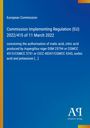 Text über EU-Regulation zur Zulassung von Säuren. Blauer Hintergrund, am Rand gelb-orange Streifen, Antiphon Verlag Logo.
