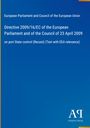 "Directive 2009/16/EC of the European Parliament and Council of 23 April 2009 on port State control (Recast)." Oben blau. Logo unten rechts.