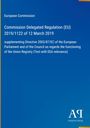 Text: Titel einer EU-Verordnung zur Funktion des Unionsregisters. Blaues Hintergrundbild mit Verlagssymbol rechts unten.