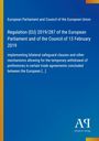 Regulation (EU) 2019/287, Europäisches Parlament, 13. Februar 2019; blau mit gelbem Rand, Logo Antiphon Verlag.