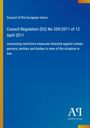 Council of the European Union, Regulation (EU) No 359/2011, restrictive measures against certain persons regarding Iran.