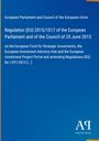 Regulation (EU) 2015/1017 des Europäischen Parlaments und Rates; blaues Cover; Logo "AP Antiphon Verlag".
