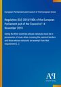"Regulation (EU) 2018/1806" in Weiß auf Blau. Oben links EU-Parlamentsüberschrift, unten rechts "Antiphon Verlag".