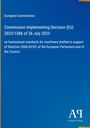 Titeltext über EU-Entscheidung zu harmonisierten Maschinenstandards. Unten rechts ein blaues Logo mit „Antiphon Verlag“.