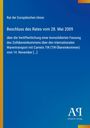 Rat der Europäischen Union, Beschluss vom 28. Mai 2009. Blaues Design, gelber Streifen links. Unten: Antiphon Verlag Logo.