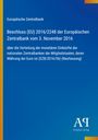 Text: Europäische Zentralbank, Beschluss (EU) 2016/2248 vom 3. November 2016, über die Verteilung der monetären Einkünfte. Blau.