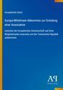 "Europa-Mittelmeer-Abkommen zur Gründung einer Assoziation" steht in weiß auf blauem Hintergrund, Antiphon Verlag-Logo.
