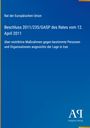 "Beschluss 2011/235/GASP, 12. April 2011, restriktive Maßnahmen im Iran." Blaues Design, Antiphon Verlag-Logo.