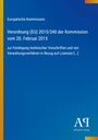 Europäische Kommission, Verordnung (EU) 2015/340, Lizenzen. Blaues Design mit gelbem Rand und Verlagslogo unten rechts.
