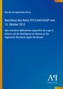 "Beschluss des Rates 2012/642/GASP vom 15. Oktober 2012 über restriktive Maßnahmen gegen Belarus. Blau-gelbes Design."