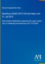 Text: Beschluss (GASP) 2015/1333 des Rates vom 31. Juli 2015, über Maßnahmen zu Libyen. Blaues Layout, Logo "AR Antiphon Verlag".