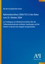 Rahmenbeschluss 2004/757/JI des Rates vom 25. Oktober 2004. Blauer Hintergrund, gelbe und orange Akzente.