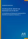 Text zur EU-Verordnung auf blauem Hintergrund, oben links gelb, unten rechts ein Logo: "Antiphon Verlag".