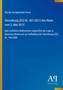 Text: Verordnung (EU) Nr. 401/2013 über Maßnahmen in Myanmar/Birma. Hintergrund: Blau, mit gelbem Streifen links.