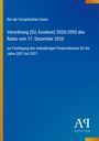 Text oben: "Rat der Europäischen Union". Groß: "Verordnung (EU, Euratom) 2020/2093 des Rates vom 17. Dezember 2020". Unten: "zur Festlegung des mehrjährigen Finanzrahmens für die Jahre 2021 bis 2027". Rechts unten: "Antiphon Verlag". Hintergrund: Blautöne, links senkrechter gelber Streifen.