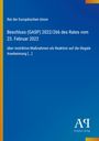 Text: "Rat der Europäischen Union, Beschluss (GASP) 2022/266 des Rates vom 23. Februar 2022 [...]". Blaues Design, Verlaglogo.