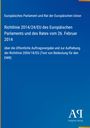 Europäisches Parlament: Richtlinie 2014/24/EU, Auftragsvergabe. Blaues Design mit Logo „AR Antiphon Verlag“ rechts unten.