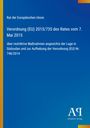 Titel: Verordnung (EU) 2015/735 über Maßnahmen zu Südsudan. Blaues Design mit gelbem Rand, Verlagslogo unten.