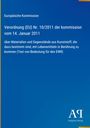 Oben steht "Europäische Kommission", darunter die Verordnung (EU) Nr. 10/2011, blauer Hintergrund, Verlag unten rechts.