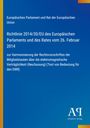 Europäisches Parlament: Richtlinie 2014/30/EU zur Harmonisierung der Rechtsvorschriften. Blaues Design, Verlagslogo unten.