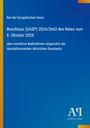 Text über EU-Beschluss, gelbe und blaue Hintergrundfarben, unten rechts ein Logo: "AQ Antiphon Verlag".