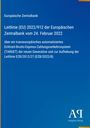 Europäische Zentralbank-Leitlinie zu TARGET, 24. Februar 2022. Blaues Design, weißer Text, Antiphon Verlag-Logo unten.