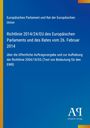 Richtlinie 2014/24/EU, Europäisches Parlament, öffentliche Auftragsvergabe. Blaues Cover, gelber Rand, Antiphon Verlag.