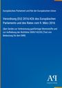 Verordnung (EU) 2016/426 über Geräte zur Verbrennung gasförmiger Brennstoffe, EU-Text, blauer Hintergrund mit gelber Linie.