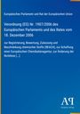 Text des Europäischen Parlaments zur Verordnung (EG) Nr. 1907/2006 "REACH". Blauer Hintergrund, weißer Text.