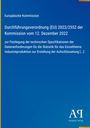 Europäische Kommission: Durchführungsverordnung (EU) 2022/2552 vom 12. Dezember 2022. Blaues Design, Verlag-Logo.