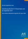 Verordnung (EU) 2017/1770 über Maßnahmen in Mali, mit schlichtem blauem Hintergrund und Verlagslogo unten rechts.