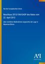 Text: "Rat der Europäischen Union. Beschluss 2013/184/GASP des Rates vom 22. April 2013 über restriktive Maßnahmen ... Myanmar/Birma." Unten rechts ein Verlag-Logo vor blauem Hintergrund.