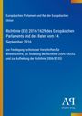 Text über EU-Richtlinie 2016/1629 zu Binnenschiffen auf blauem Hintergrund, links gelber Streifen, unten Logo.