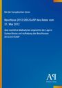 "Rat der Europäischen Union. Beschluss 2012/285/GASP vom 31. Mai 2012 zu Guinea-Bissau. Blau-Gelb-Verlauf mit Logo unten."