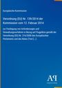 Verordnung (EU) Nr. 139/2014 der Kommission über Anforderungen und Verfahren für Flugplätze. Blauer Hintergrund.