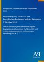 Text zu Verordnung (EU) 2018/1724 über digitales Zugangstor. Blaues Design mit gelber und oranger Ecke rechts oben.