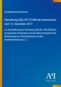 Text: Verordnung (EU) 2017/2400 vom 12. Dezember 2017. Illustration mit blauem Hintergrund und gelbem Rand.