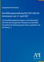 Text: Durchführung von Verordnungen der EU. Blaues Cover mit einem Logo unten rechts.