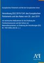 Text: EU-Verordnung (EU) 2019/1241 zum Schutz von Fischereiressourcen, Juni 2019. Blaues Cover mit schlichtem Design.