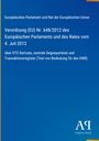 Text über EU-Verordnung von 2012 zu OTC-Derivaten; blauer Hintergrund; unten rechts ein weißes Logo.