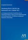 Europäische Kommission, Verordnung (EU) Nr. 965/2012, Flugbetriebsvorschriften, blauer Hintergrund, gelbe Akzentlinie.