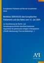 Europäisches Parlament, Richtlinie 2009/65/EG, 13. Juli 2009, OGAW. Blauer Hintergrund, Logo unten rechts.