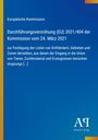 Europäische Kommission: EU-Verordnung 2021/404, Kommission 24. März 2021, Listen von Drittländern für tierischen Ursprung. Blaues Cover.