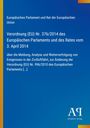 Text: "Verordnung (EU) Nr. 376/2014 des Europäischen Parlaments und des Rates vom 3. April 2014 über die Meldung, Analyse..."

Darunter Logo "AR" und "Antiphon Verlag". Hintergrund blau mit gelbem Streifen links.
